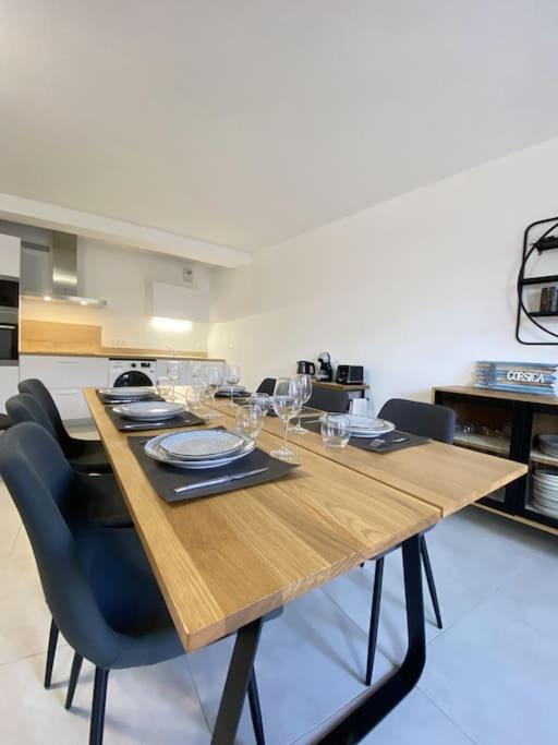 B32- T3-Les Hauts Du Port-Parking-Clim-Wifi-50M Du Port Bonifacio  Luaran gambar